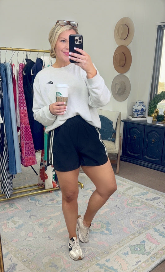 Victory Lap Smock Waist Athletic Shorts