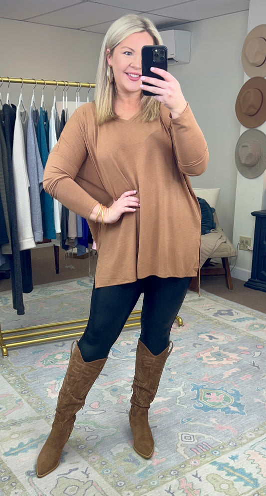 Ideal Day V-Neck Tunic Top