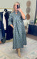 Sunday at the Manor Floral Jacquard Midi Dress