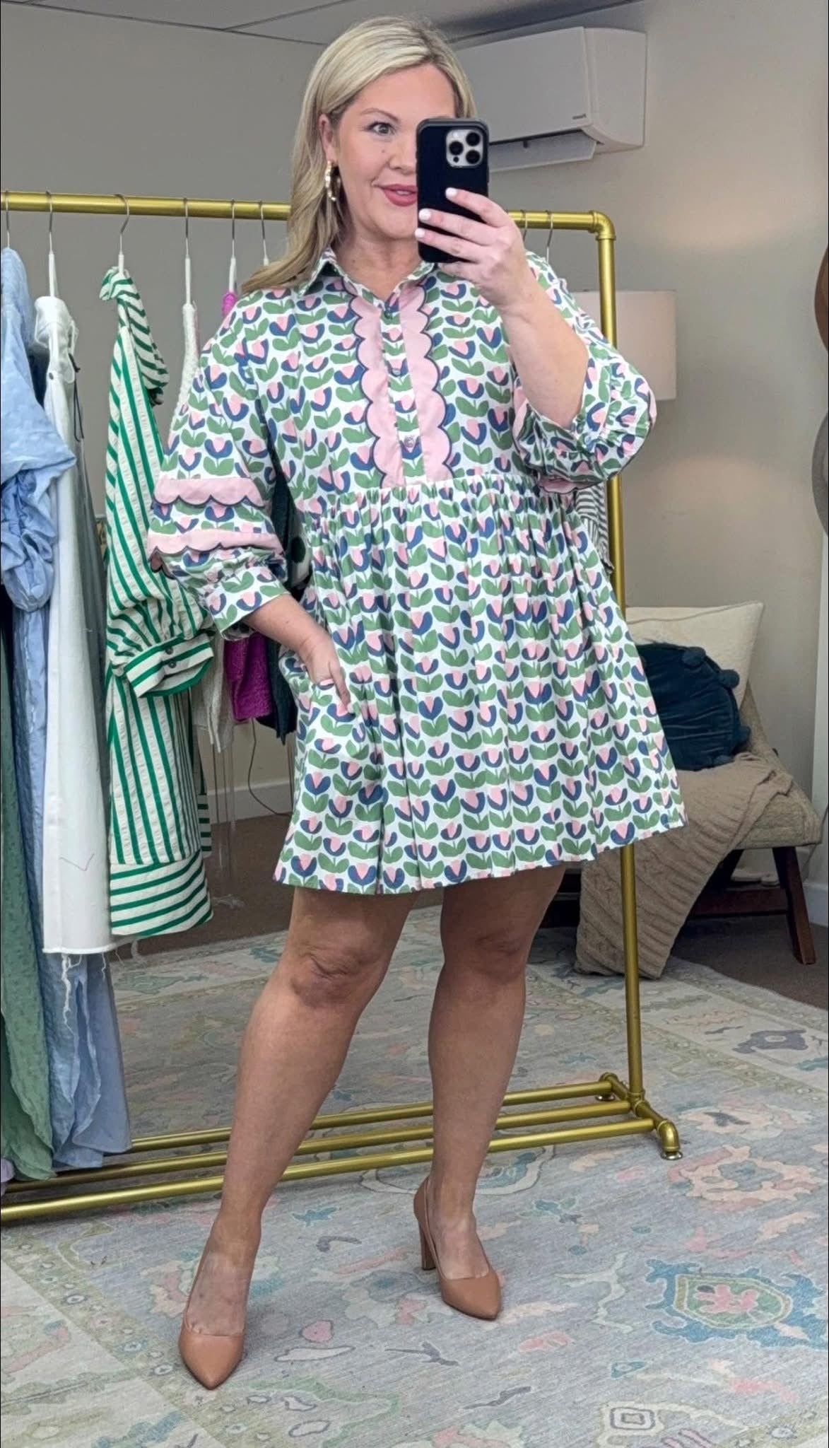 **RESTOCK** Oh My Mod Printed Scallop Dress