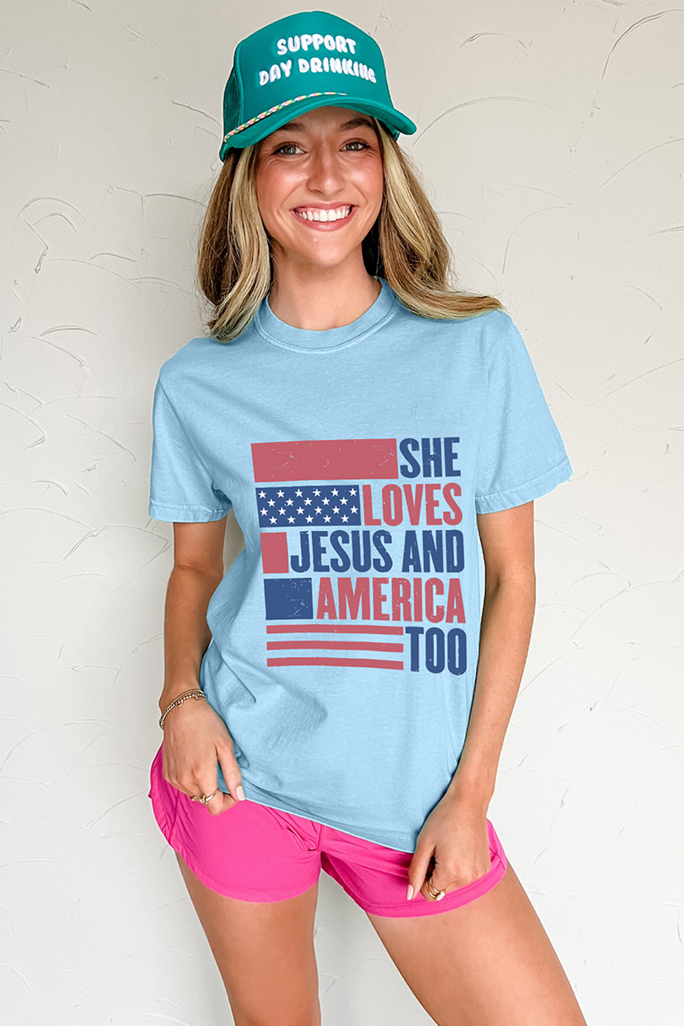 Loves Jesus and America Graphic Tee