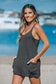 For the Fun of it Charcoal Romper Dress
