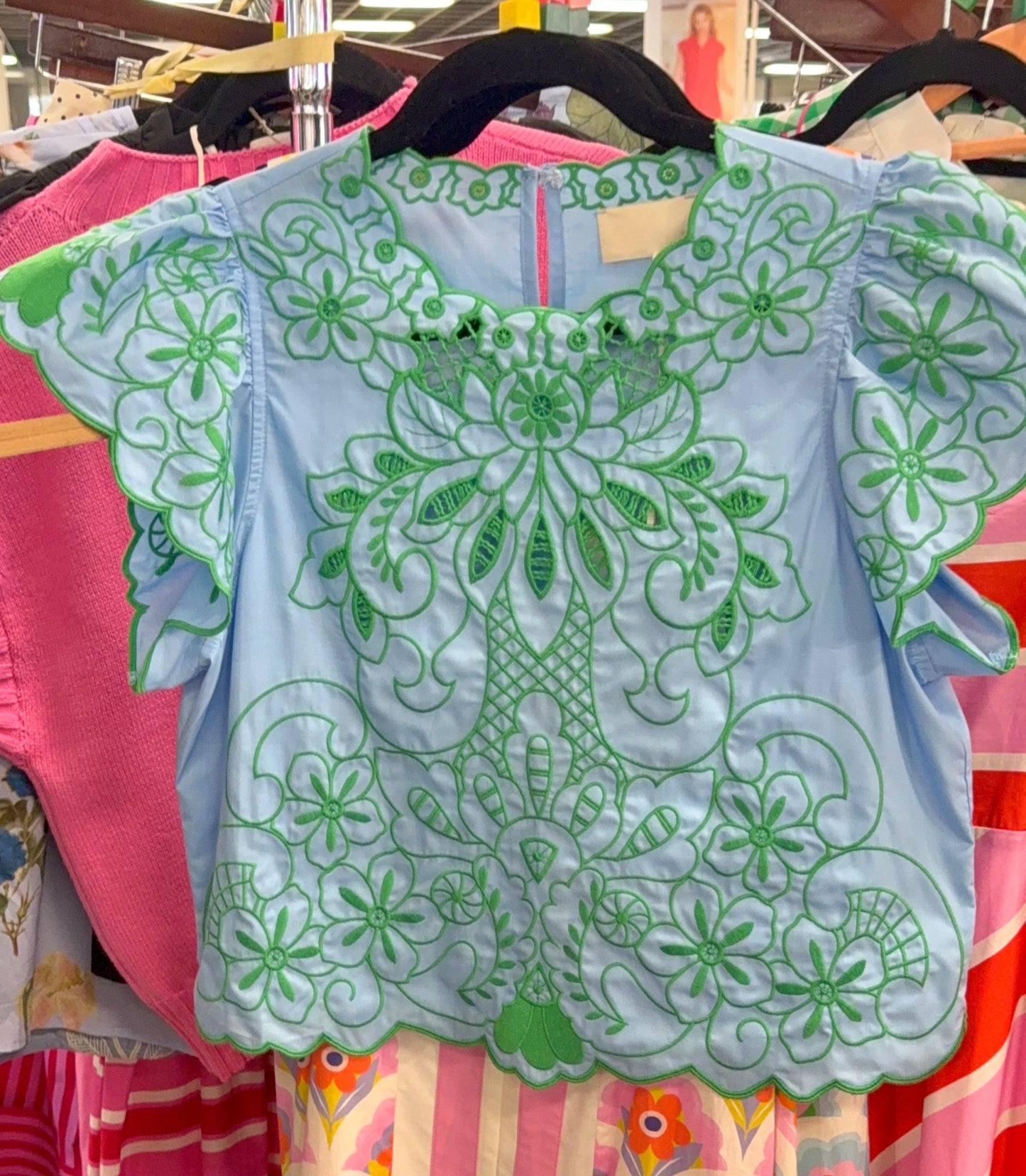 Trip To Saint-Tropez Embroidered Blouse