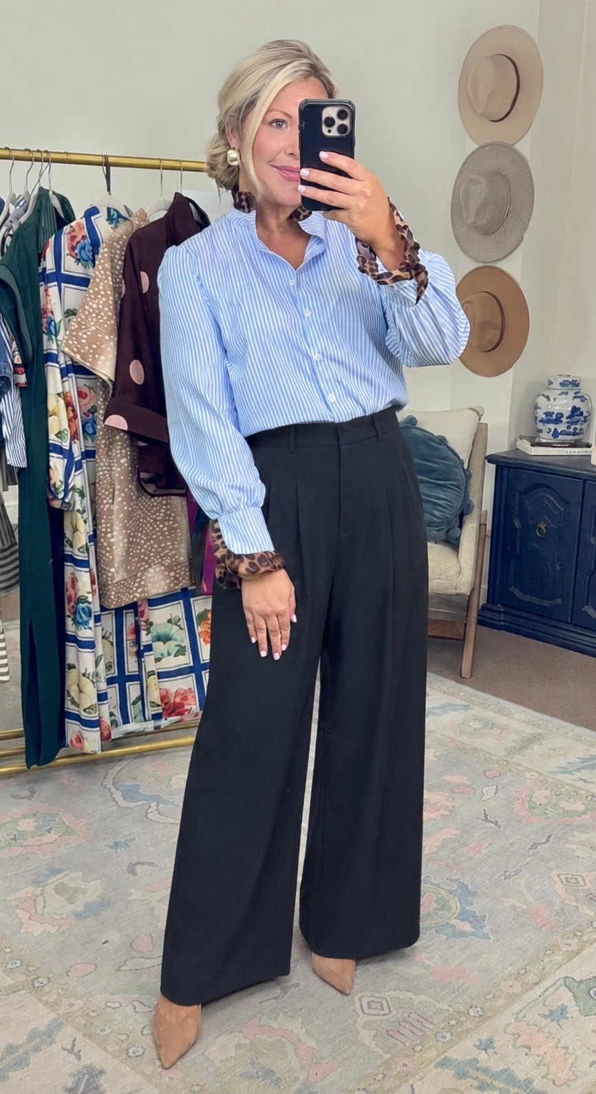 Back to Business Wide Leg Trousers