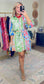 ENTRO: Brightside Botanica Print Belted Dress