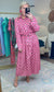 Small Town Sweetheart Pink Print Dress