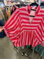 ENTRO: Bold Moves Stripe Colorblock Blouse