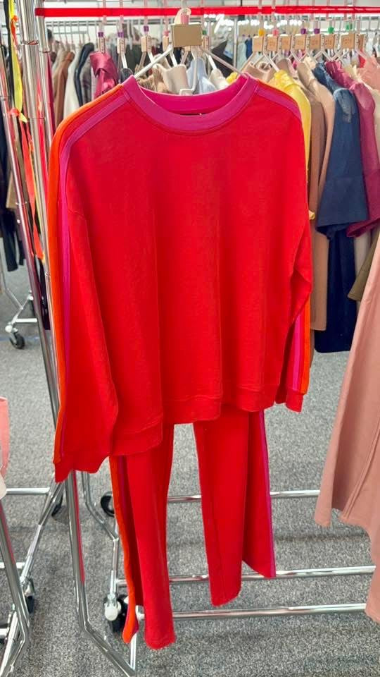 FATE: Track Record Colorblock Stripe Wide Leg Pants
