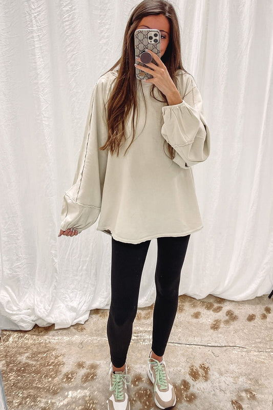 **MORE COLORS** Let’s Be Lazy Raw Hem Tunic Tee