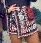 West of Here Printed Wrap Skort