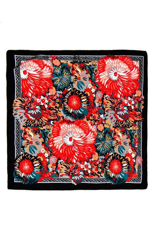 Black Sunday Best Abstract Silk Neck Scarf