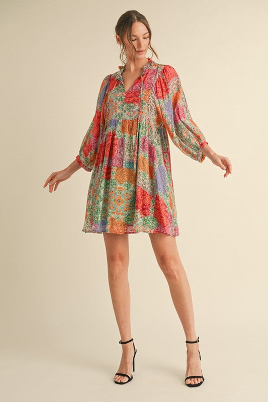 Gypsy Soul Mix Print Dress