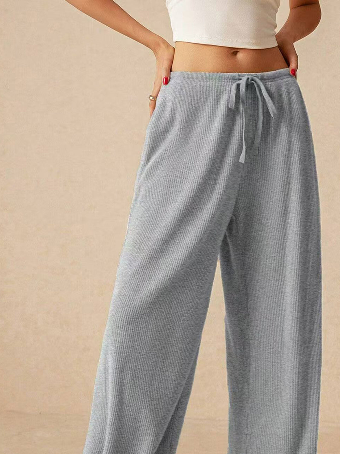 **MORE COLORS** Snug Society Ribbed Wide Leg Pants