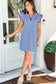 **MORE COLORS** Around Town Flutter Sleeve Shirt Dress
