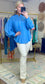 ENTRO: Ruched Billowy Sleeve Blouse