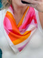 Sherbert Swirl Abstract Silk Neck Scarf