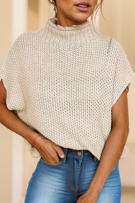 Forget Me Knit Mock Neck Top