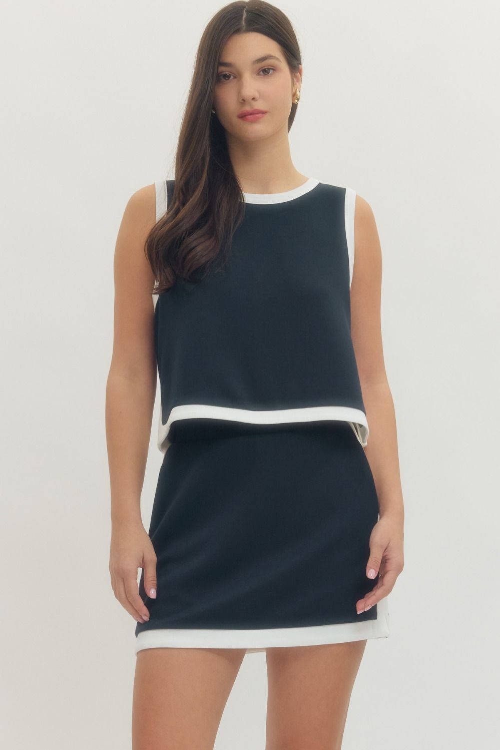 **MORE COLORS** Winning Streak Contrast Trim Top