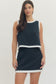 **MORE COLORS** Winning Streak Contrast Trim Top