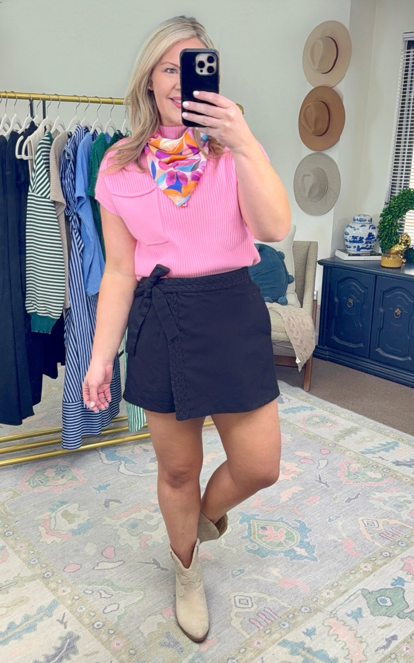 Sweet Talk Mock Neck Knit Top