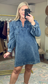 Heart And Soul Acid Wash Denim Dress