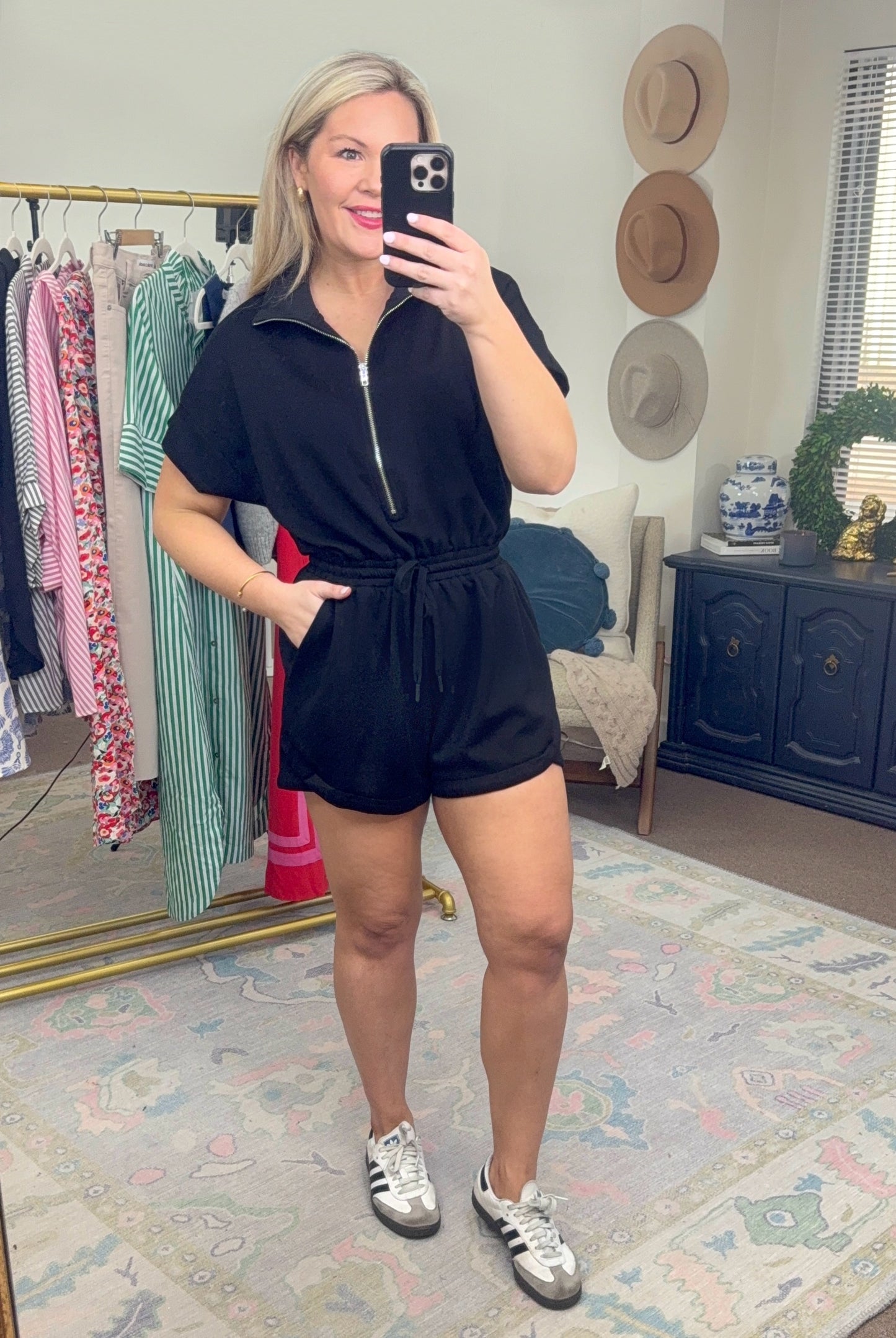 Go Time Zip-Up Athleisure Romper