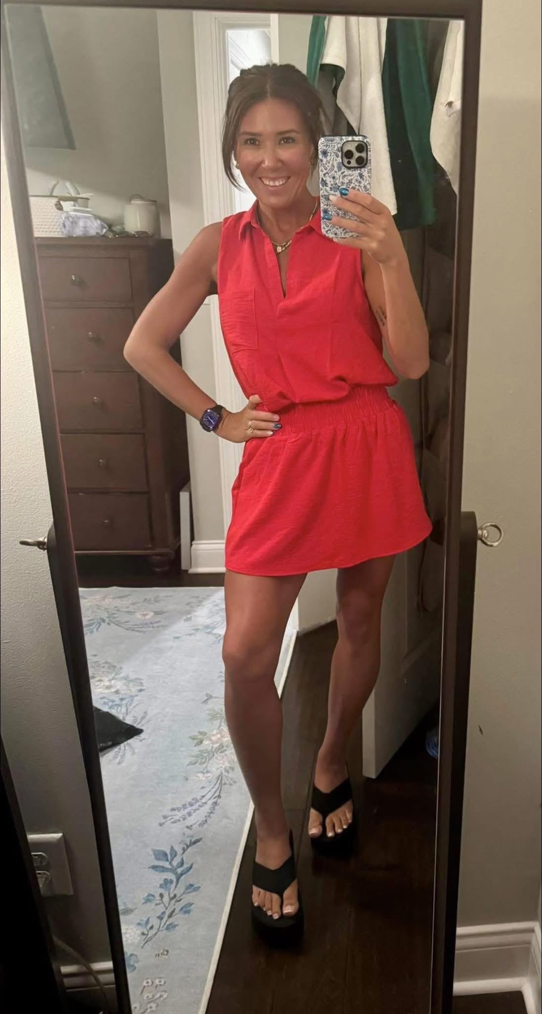 Easy Going Smock Waist Airflow Skort