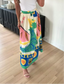 Hot Tropic Abstract Print Skirt