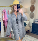 Animal Instinct Printed Button Down Tunic