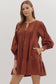 Amber Skies Pintuck Dress