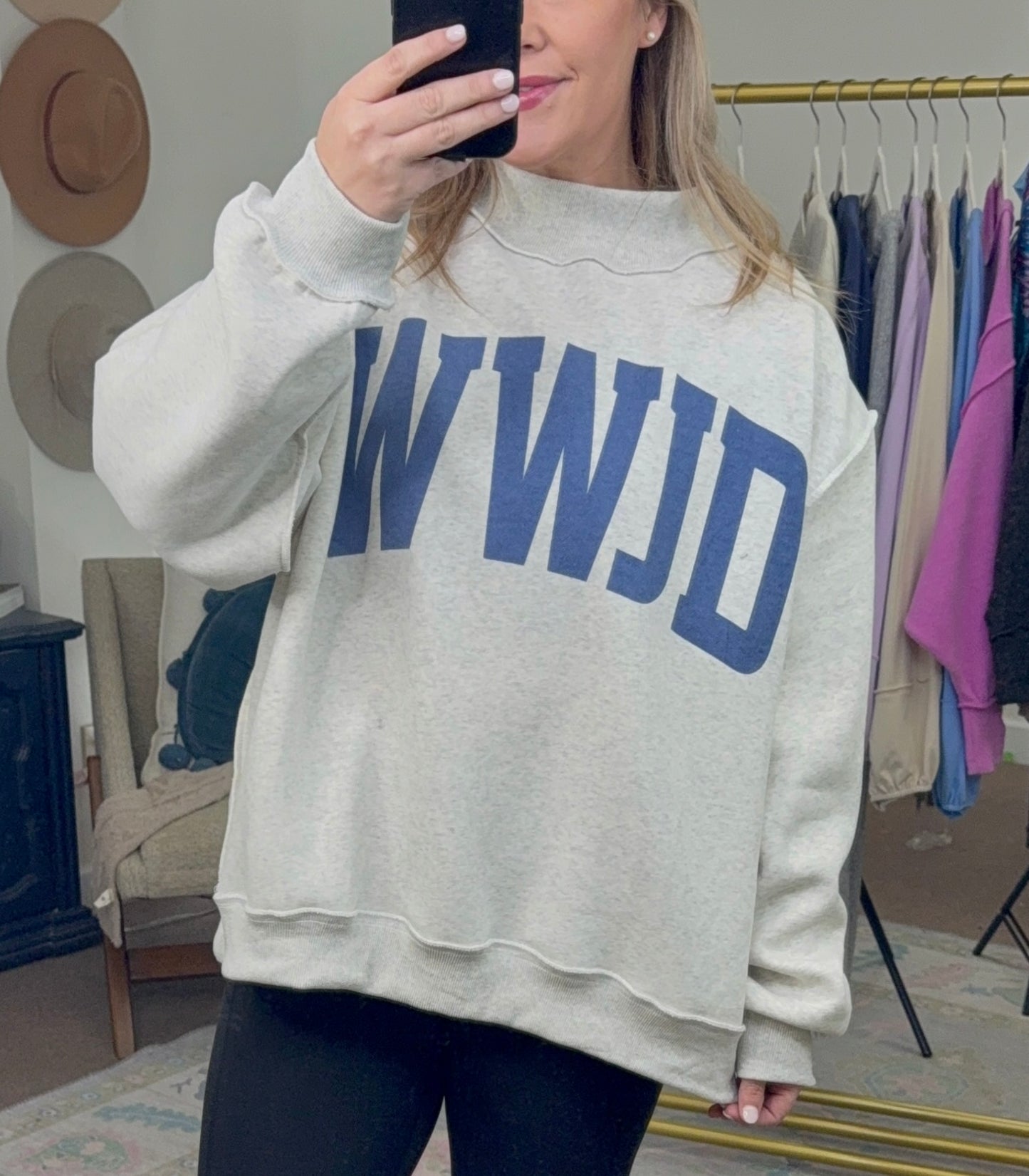 AMEN Reversible Mock Neck Sweatshirt