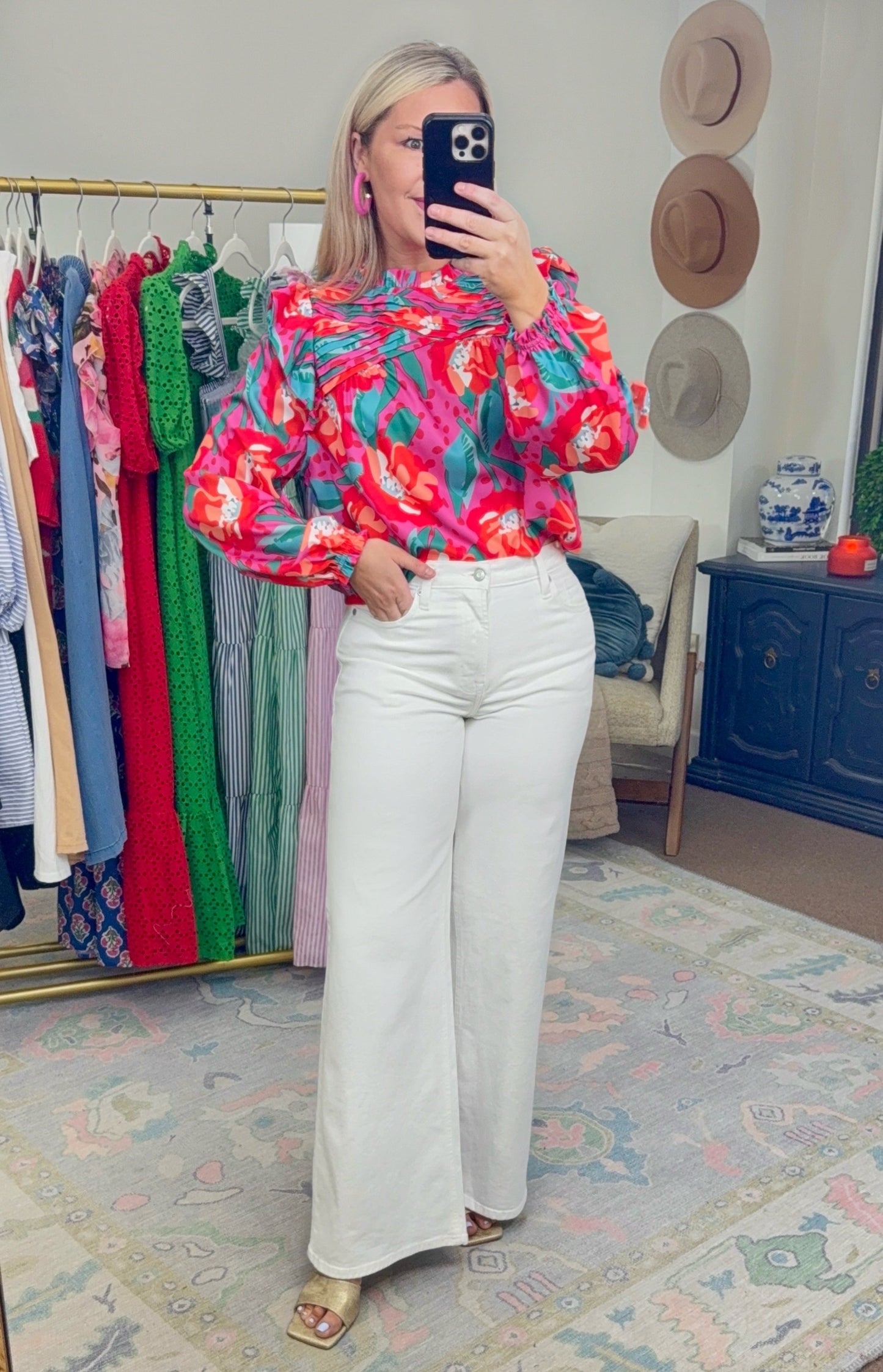 Make a Scene Ruffle Blouse
