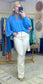 ENTRO: Ruched Billowy Sleeve Blouse