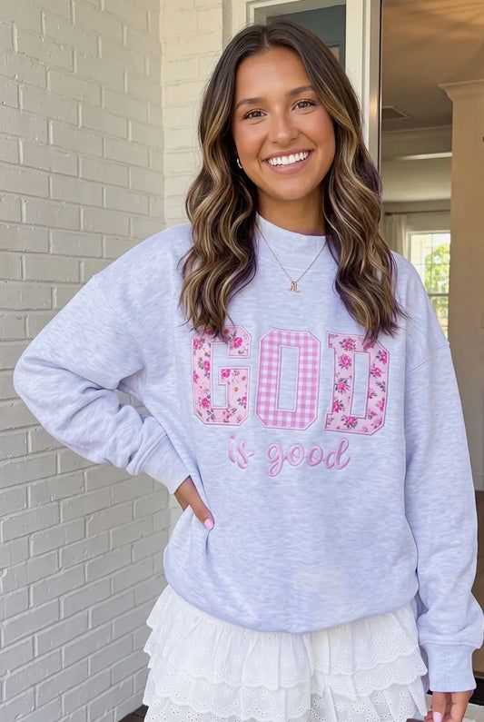 God is Good Mock Neck Sweatshirt