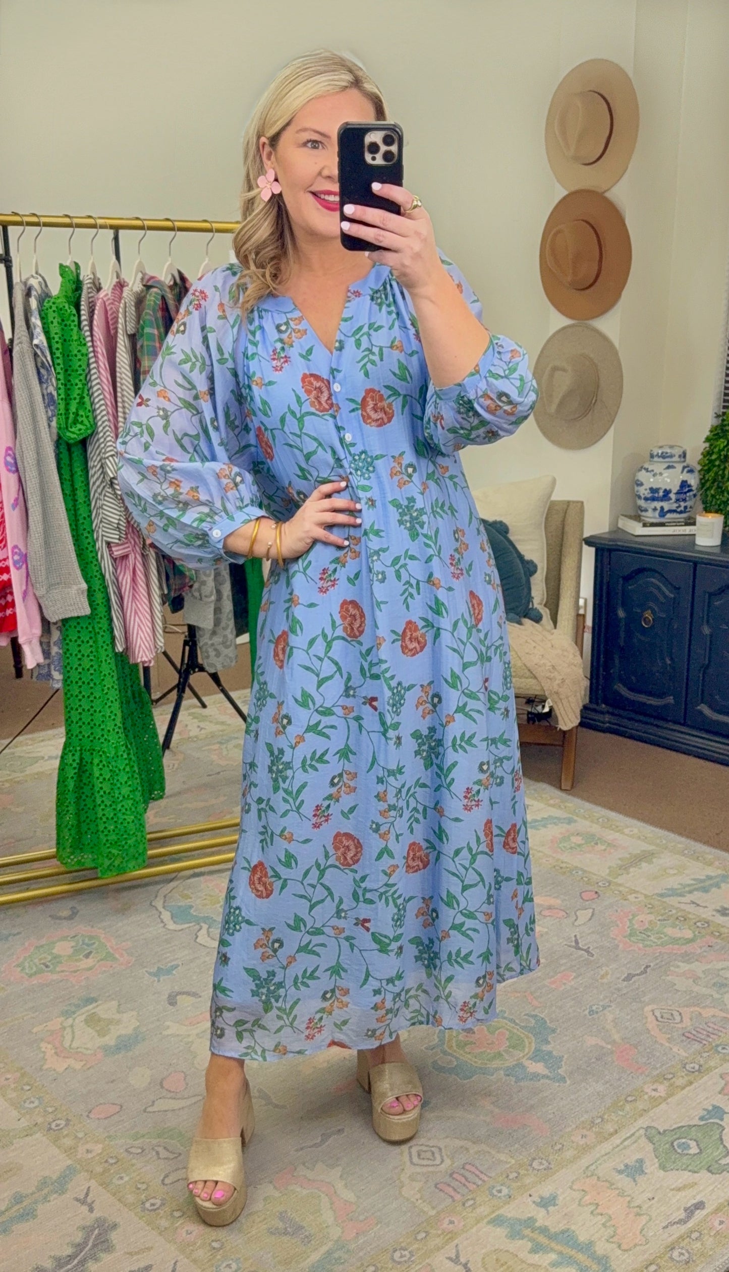 Wander in Bloom Floral Print Maxi Dress
