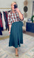 Holiday Heritage Tartan Ruffle Neck Blouse