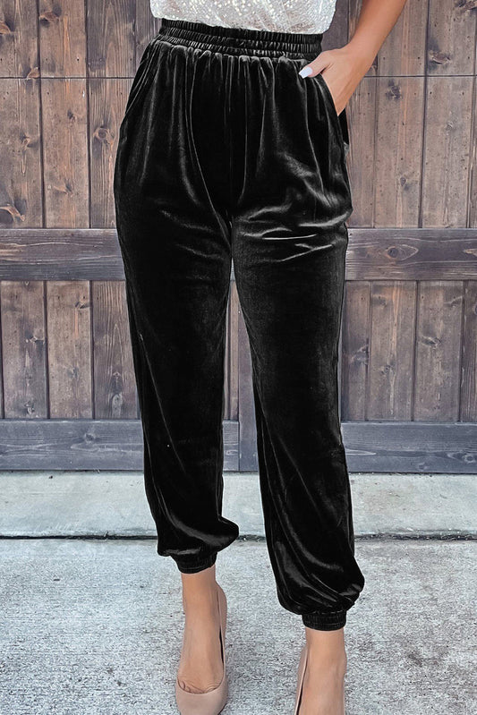 High Priority Velvet Jogger Pants