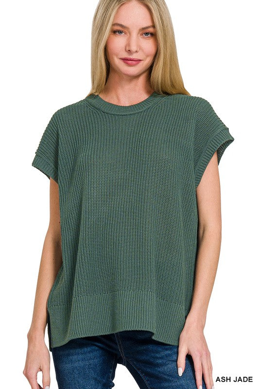 **MORE COLORS** Above All Crew Neck Knit Top