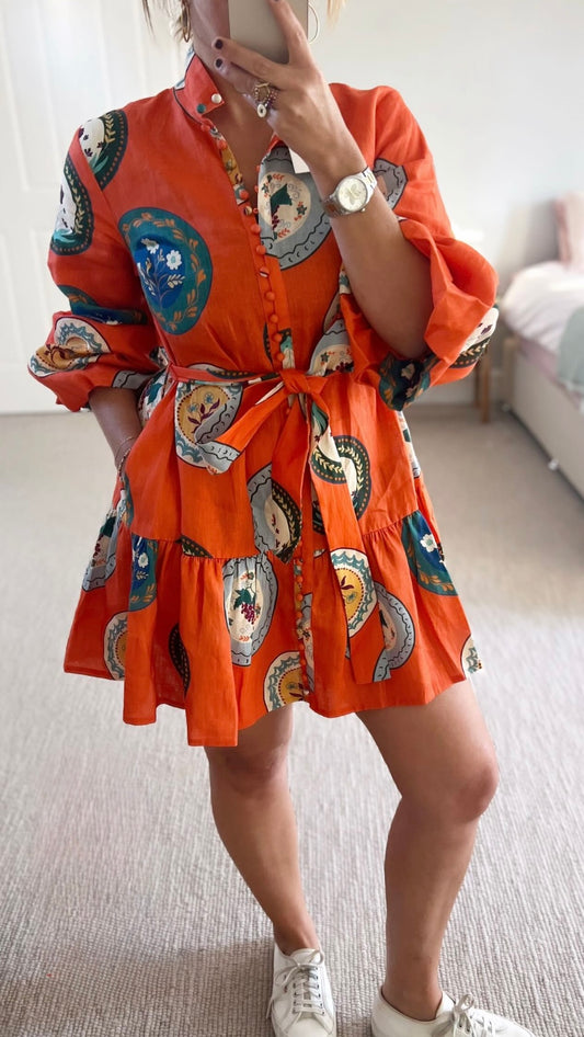 Back When Ruffle Flounce Dress