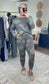 Fanning Jogger Pants in Green Camo