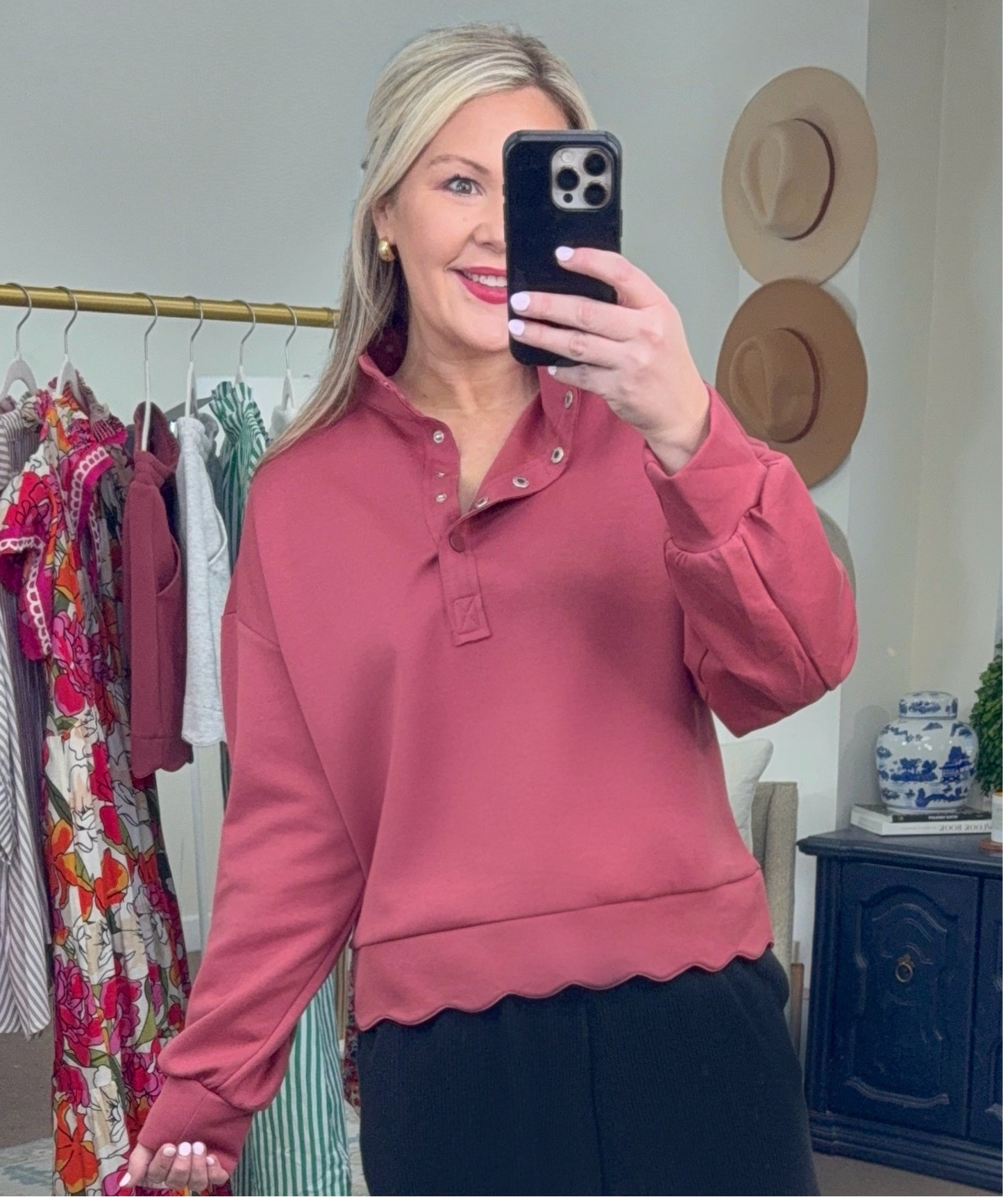 Sweetest Serve Scallop Pullover