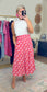 TCEC: Garden Gossip Floral Print Tiered Skirt