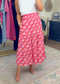 TCEC: Garden Gossip Floral Print Tiered Skirt