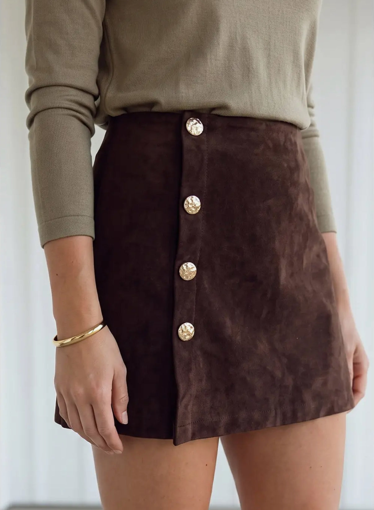 **MORE COLORS** Suede Ya Look Asymmetric Wrap Skort