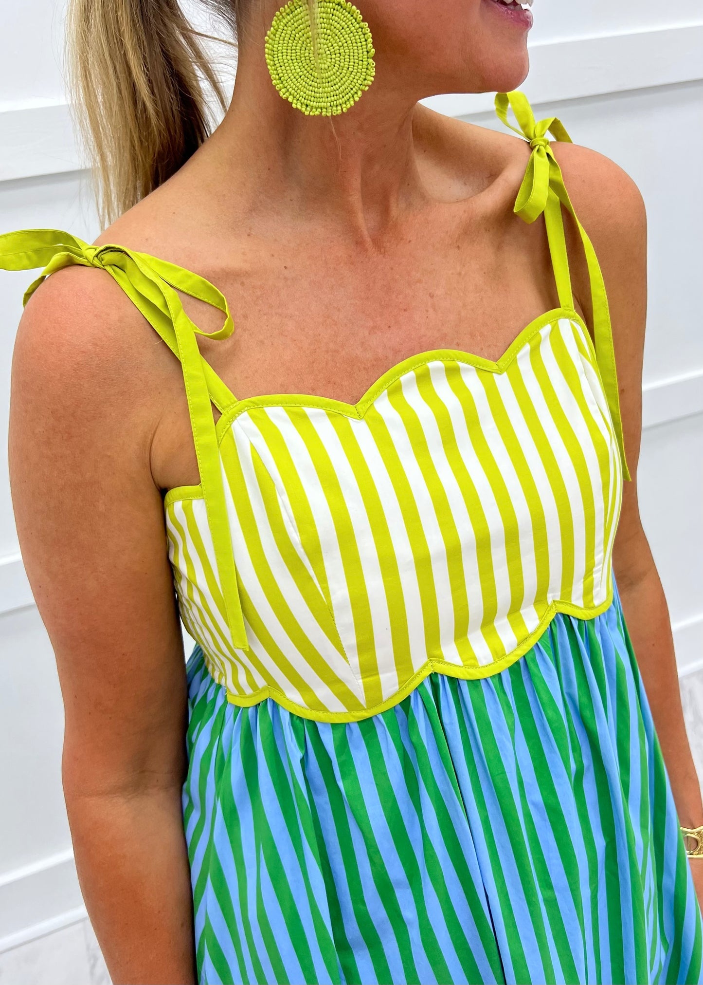 Main Squeeze Stripe Midi Dress