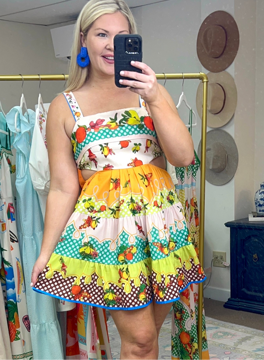 Limoncello Cut Out Mini Dress