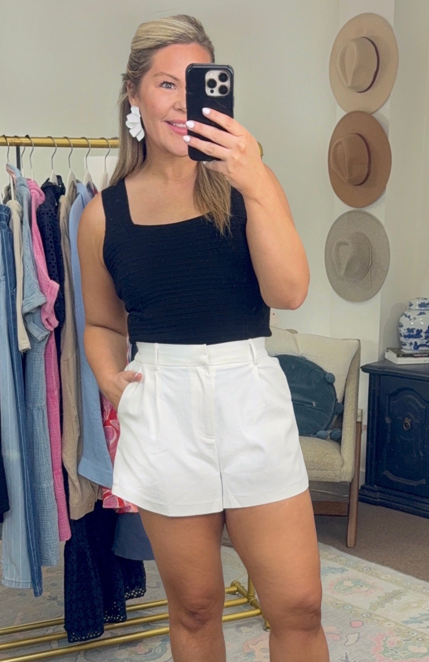 **MORE COLORS** Playfully Put Tailored High Rise Shorts