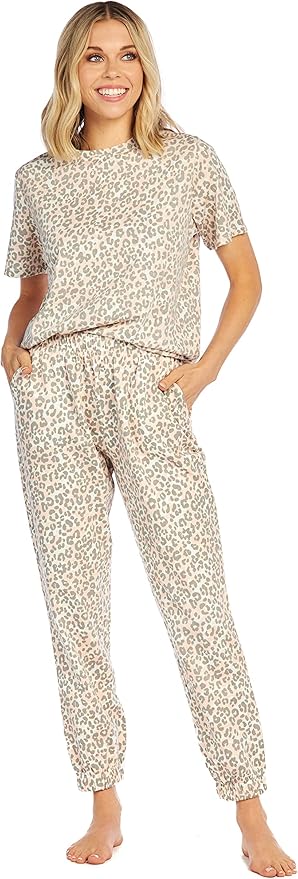 Committed to Cozy Printed Pajama Set