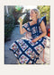 Pieces of Me Printed Flutter Sleeve Dress