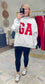 Georgia Reversible Mock Neck Sweatshirt